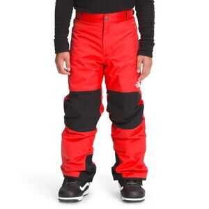 The North Face Freedom Boys Insulated Snow Ski Snowboard Pants Fiery Red XS 6